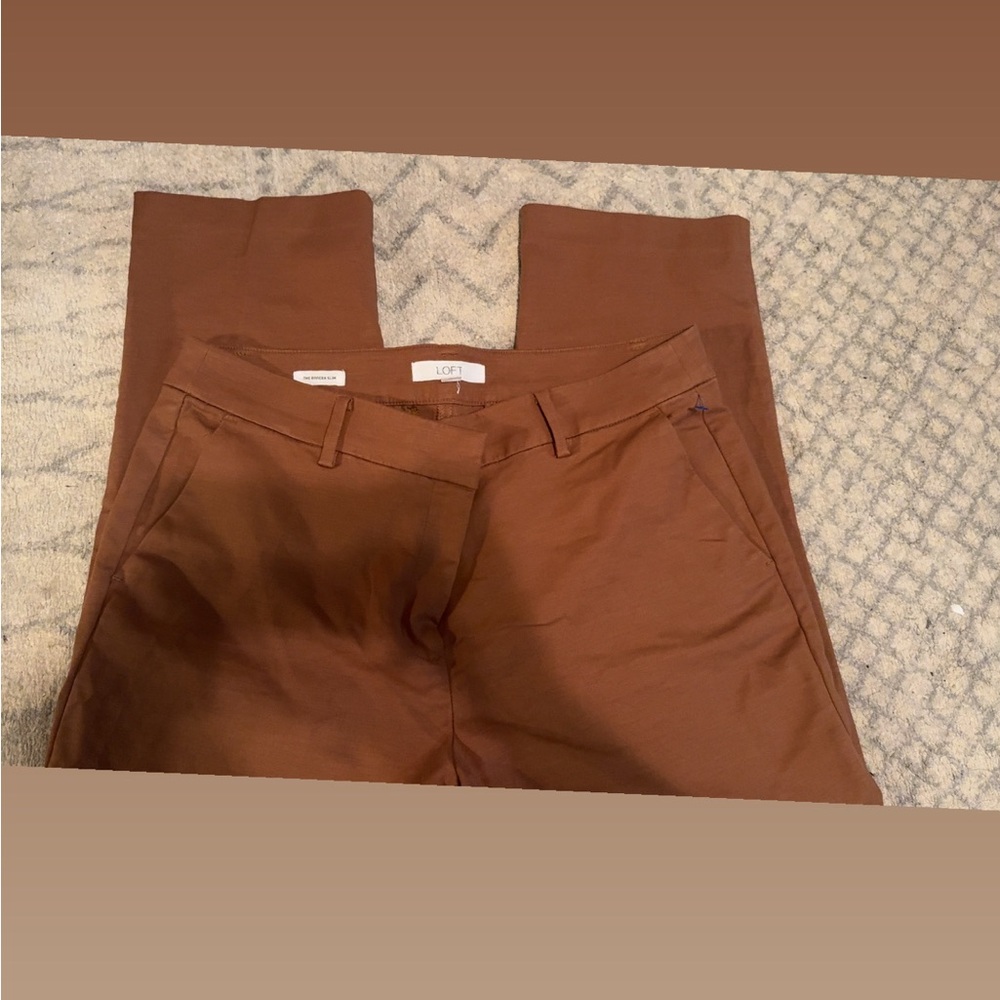LOFT Tan Trousers
